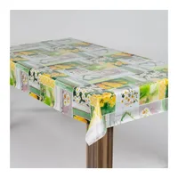 Laro Wachstuch-Tischdecke Wachstischdecke Gartentischdecke Blumen Narzissen Tulpen Margeriten, Muster:Blumen