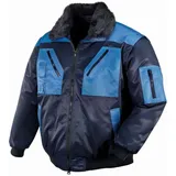 teXXor Piloten Oslo Arbeitsjacke mit abnehmbaren Ärmeln, XL, mehrfarbig, 4173, marine/kornblau, Größe - blau - XL