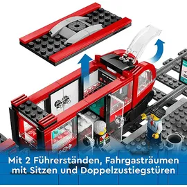 LEGO City Straßenbahn mit Haltestelle