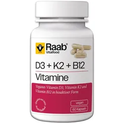 Raab Vitalfood Vitamin D3 K2 B12 60 St