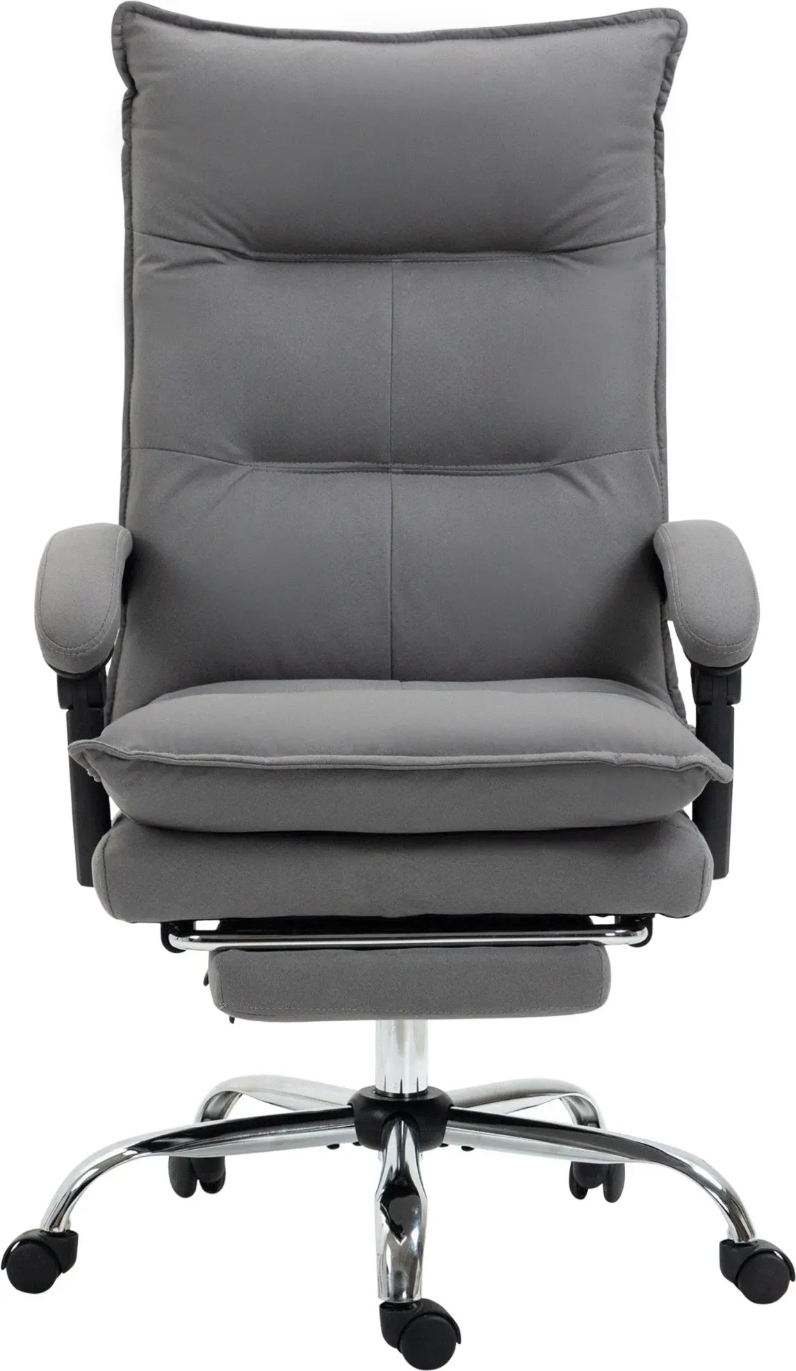 Vinsetto Bürostuhl mit Massagefunktion, höhenverstellbarer Schreibtischstuhl, ergonomischer PC Stuhl in Dunkelgrau für Komfort im Büro   Aosom.de