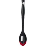 Le Creuset Revolution Schlitzlöffel aus zwei Materialien, 34,3 x 6,3 cm, Kirschrot