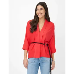 Strickjacke BRAX "Style Strickjacke", Damen, Gr. 38, rot, 72% Viskose, 28% Polyamid, Langarm, Strickjacken