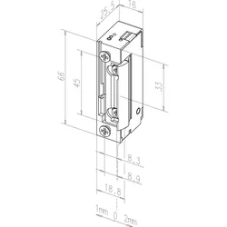 Türöffner 11805 FaFix 22-42V AC/DC ohne Schließblech