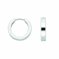 Paar Creolen ADELIA ́S "Damen Silberschmuck", silber, Ohrringe, Damen, Damen, Silber 925 (Sterlingsilber), 925 Sterling Silber Silberschmuck für Damen