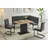 OTTO home Eckbankgruppe OTTO HOME "Geranie, Sitzgruppe, Eckbank inkl. Stauraum, Esstisch, 2 Freischwinger", grau, B:180cm H:80,5cm T:61,5cm, MDF, Metall, Polyester, Sitzmöbel-Sets, Eckbankgruppe, mit und ohne Stauraum wählbar