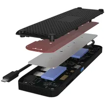 Icy Box Raidsonic ICY BOX IB-DK2116-C USB Typ-C DockingStation 2xHDMI/1xDP/LAN