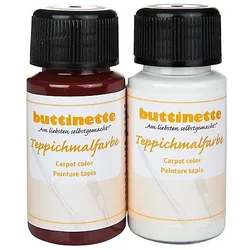 buttinette Teppichmalfarben in verschiedenen Farbkombinationen, 2x 50 ml