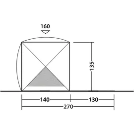 Outwell Compton Beach Shelter (Größe One Size, grau)