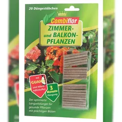 Combiflor Düngestäbchen Zimmerpflanzen Naturguano Düngestäbchen  Zimmerpflanzen  Balkonpflanzen 3 Monate Langzeitwirkung Dünger Pflanzenpflege