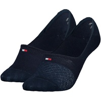 2er Pack TOMMY HILFIGER Diamond Structure Füßlinge Damen 002 - navy 35-38