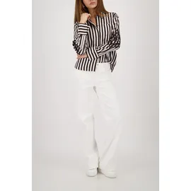 Monari Hemdbluse mit Kordelstickerei Braun 46