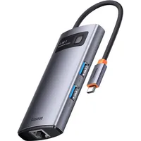 Baseus WKWG070113 USB C), Dockingstation + USB Hub Grau