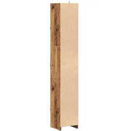 vidaXL Badschrank Altholz-Optik 30x30x183,5 cm Holzwerkstoff