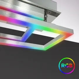 B.K.Licht LED Deckenleuchte Aluminium H: 9,1 cm 1 Stk. grau
