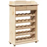 vidaXL Weinregal 90x60x30 cm Massivholz Kiefer