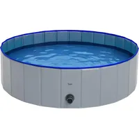 purlov Hundepool 120x30 cm Blau/Grau