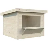 Palmako Marktstand Lenna Set 304 Transparent Tauchgrundiert 300 cm x 300 cm FSC®