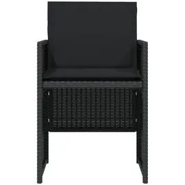 vidaXL Bistroset 3-tlg. Schwarz