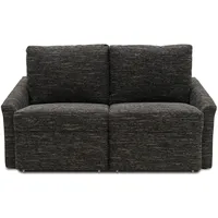 DOMO. collection Sofa Relax, 2-Sitzer Dauerschläfer, Boxspring Couch mit Schlaffunktion, Schlafsessel, Gästebett, Schlafsofa 168 x 96 x 86 cm (BxTxH), schwarz