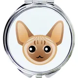 art-dog Devon Rex - ein Taschenspiegel für die Handtasche von Art-Dog