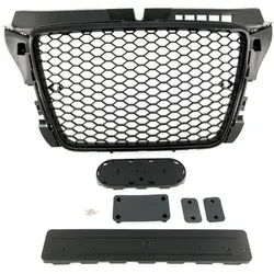 Kühlergrill Wabengrill Schwarz Glanz passt für Audi A3 8P Facelift 08-13