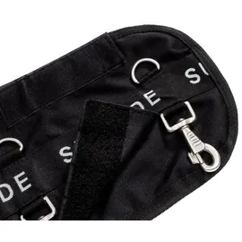 SUNRIDE Brusterweiterung für Pferdedecken aus Polarfleece und 1200D Ripstop XL Schwarz