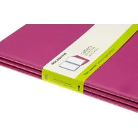 Moleskine Cahier XL, 3er Set, Blanko, Kinetisches Pink