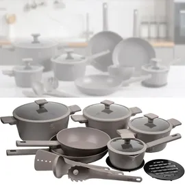 Berlinger Haus Design Topf-Set 15-tlg. Kochtopf + Saucentopf + Kochbesteck + Untersetzer
