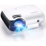 Heimkino-Set - 10.000 Lumen - 89cm bis 305cm Breitbildschirm - Mini-Beamer mit WiFi - Handbedienter Projektionschirm - Surround-Set Heimkino - Proj... - Weiß