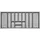 SOTech Aufbewahrungsbox Orga-Box 3 109,1 x 5,05 x 47,3 cm 1-tlg. silbergrau