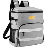 30L Kühltasche & Kühlrucksack – Isoliert, wasserdicht, auslaufsicher, faltbar | 24+ Stunden Kälte für Camping, Picknick, Strand, BBQ & Auto