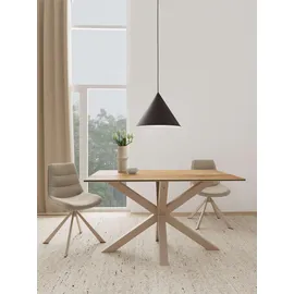 Actona Heaven 80 x 75,5 x 135 cm grau/beige/schwarz