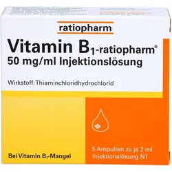 VITAMIN B1-RATIOPHARM 50 mg/ml Inj.Lsg.Ampullen 10 ml