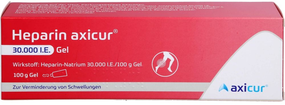 axicur Heparin ® 30.000 I.E. 100 g (1) Gel Nahrungsergänzung 0.1 kg
