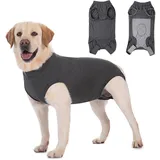 Axcimond Hundebody Nach Op Leckschutz Hund Op Body Hund Kastration Hündin Rüde Medical Pet Shirt Hund Einteiler Wundschutzanzüge für Hunde Mit Klettverschluss Alternativen zu Kegel und Halskrause Hund