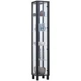 Finori Vitrine, schwarz B/H/T: ca. 33x189x33 cm - schwarz