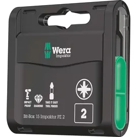 WERA Impaktor PZ 2 Bit-Set 15-teilig