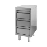 Vaiotec TOPLINE Schubladenschrank / 3 Schubladen , 600 x 600 mm