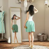 HOMCOM Ganzkörperspiegel 160 x 50 cm Rechteckig Standspiegel mit Metalloptik