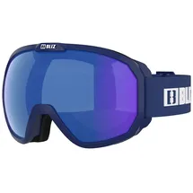 Bliz Charge Otg Skibrille - Matt Dark Blue W White Logo - Brown Blue/CAT3