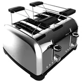 Cecotec Toastin' Time 1700 Double Inox Schwarz/Silber