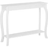 Beliani Hartford Konsolentisch 100 x 31 x 80 cm weiß