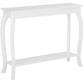 Beliani Hartford Konsolentisch 100 x 31 x 80 cm weiß