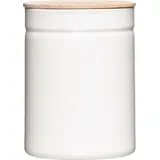 RIESS Vorratsdose Maxi mit Deckel Ø13cm 2,25 Liter H: 18cm Pure White Emaille