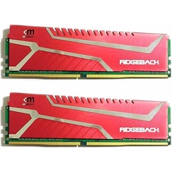 Mushkin DDR4 32 GB 2666-CL16 – Dual-Kit – Ridgeback Raudona (2 x 1GB, 2666 MHz, DDR4-RAM, U-DIMM), RAM, Rot