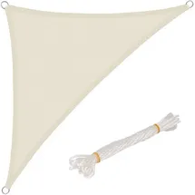 Woltu Sonnensegel 5x7x7m Sonnensegel für Den Außenbereich, Sonnenschutz PES Windschutz UV Schutz Creme