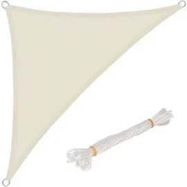 Woltu Sonnensegel 5x7x7m Sonnensegel für Den Außenbereich, Sonnenschutz PES Windschutz UV Schutz Creme