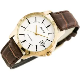 Casio Collection MTP-V004GL-7AUDF Herrenuhr - Weiß/Gold/Dunkelrot