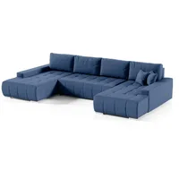 Fun Möbel Wohnlandschaft Sofa mit Schlaffunktion VOGAR Stoff Aulla